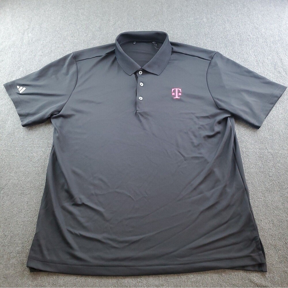 Adidas Tmobile Communications Tech Men’s L Employee Uniform Polo Shirt Black